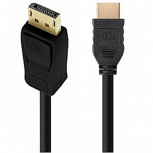 כבל מחיבור DisplayPort לחיבור HDMI מבית TOPX (אורך הכבל 1 מטר) כבל מחיבור DisplayPort לחיבור HDMI מבית TOPX (אורך הכבל 1 מטר)