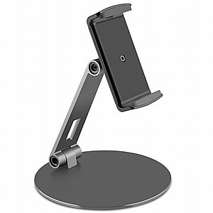 מעמד לשולחן לטלפון סלולרי מדגם Aluminum Foldable Bracket Phone Desk Mount מבית LaTera (מתאים לגודל מסך 4"- 10") מעמד לשולחן לטלפון סלולרי מדגם Aluminum Foldable Bracket Phone Desk Mount מבית LaTera (מתאים לגודל מסך 4"- 10")