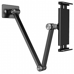 מעמד לתלייה לטלפון סלולרי מדגם Aluminum Foldable Square Phone Wall Mount מבית LaTera (מתאים לגודל מסך 4"- 10") מעמד לתלייה לטלפון סלולרי מדגם Aluminum Foldable Square Phone Wall Mount מבית LaTera (מתאים לגודל מסך 4"- 10")