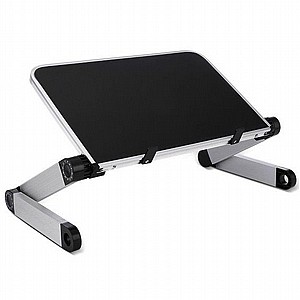 מעמד לשולחן למחשב נייד מדגם Aluminum Foldable Vlog Laptop Desk Mount מבית LaTera (מתאים לגודל מסך 10"- 17.3") מעמד לשולחן למחשב נייד מדגם Aluminum Foldable Vlog Laptop Desk Mount מבית LaTera (מתאים לגודל מסך 10"- 17.3")