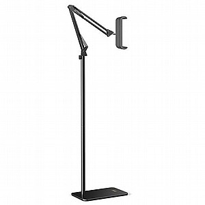 מעמד לרצפה למחשב לוח מדגם Aluminum Foldable Integrated Tablet Floor Mount מבית LaTera (מתאים לגודל מסך 7"- 10.9") מעמד לרצפה למחשב לוח מדגם Aluminum Foldable Integrated Tablet Floor Mount מבית LaTera (מתאים לגודל מסך 7"- 10.9")