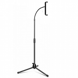 מעמד לרצפה לטלפון סלולרי מדגם Aluminum Foldable Headwear Phone Floor Mount מבית LaTera (מתאים לגודל מסך 4"- 10") מעמד לרצפה לטלפון סלולרי מדגם Aluminum Foldable Headwear Phone Floor Mount מבית LaTera (מתאים לגודל מסך 4"- 10")