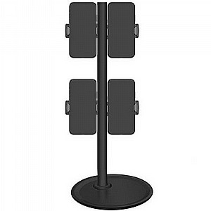 מעמד לשולחן לטלפון סלולרי מדגם Aluminum Foldable Chuck Phone Desk Mount מבית LaTera (מתאים לגודל מסך 4"- 10") מעמד לשולחן לטלפון סלולרי מדגם Aluminum Foldable Chuck Phone Desk Mount מבית LaTera (מתאים לגודל מסך 4"- 10")