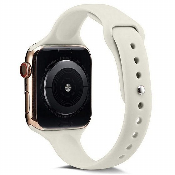 ����� ������� ����  Thin Silicone Band ���� LaTera ����� ��� ����: Apple Watch 42mm/44mm/45mm (��� White)