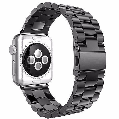 ����� ���� ���� Three Straps Steel Band ���� LaTera ����� ��� ����: Apple Watch 42mm/44mm/45mm (��� Black)
