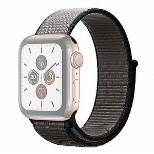 ����� �� / ������ ���� Color Matching Nylon Band ���� LaTera ����� ��� ����: Apple Watch 42mm/44mm/45mm (��� Black/Grey)