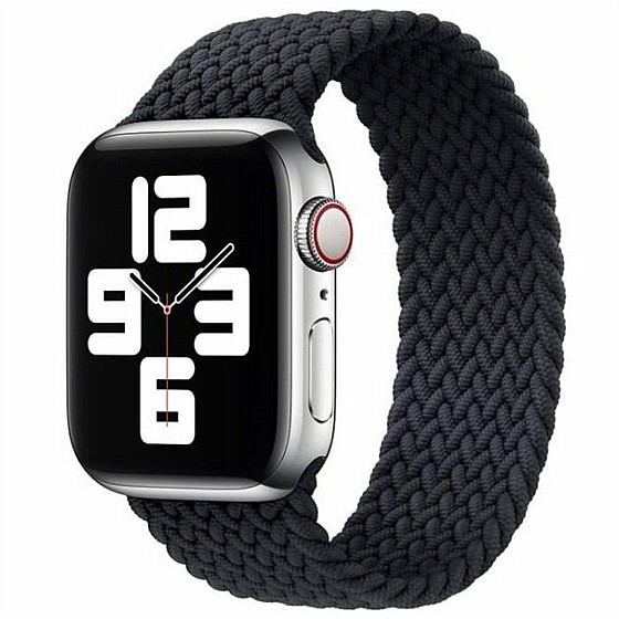 ����� �� / ������ ���� Single Turn Braided Nylon Band ���� LaTera ����� ��� ����: Apple Watch 42mm/44mm/45mm (��� Black)