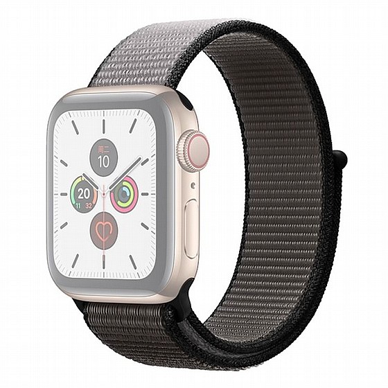 ����� �� / ������ ���� Color Matching Nylon Band ���� LaTera ����� ��� ����: Apple Watch 38mm/40mm/41mm (��� Black/Grey)