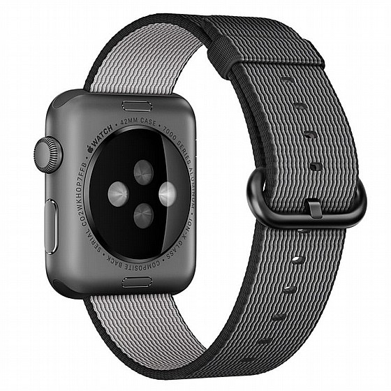 ����� �� / ������ ���� Woven Nylon Band ���� LaTera ����� ��� ����: Apple Watch 38mm/40mm/41mm (��� Black)