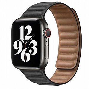 ����� ��� ���� Loop Magnetic Leather Band ���� LaTera ����� ��� ����: Apple Watch 42mm/44mm/45mm (��� Black)