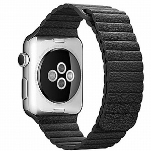 רצועת עור מדגם Magnetic Leather Band מבית LaTera לשעון חכם מדגם: Apple Watch 38mm/40mm/41mm (צבע Black) רצועת עור מדגם Magnetic Leather Band מבית LaTera לשעון חכם מדגם: Apple Watch 38mm/40mm/41mm (צבע Black)
