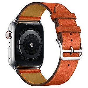 רצועת עור מדגם Replacement Leather Band מבית LaTera לשעון חכם מדגם: Apple Watch 38mm/40mm/41mm (צבע Orange) רצועת עור מדגם Replacement Leather Band מבית LaTera לשעון חכם מדגם: Apple Watch 38mm/40mm/41mm (צבע Orange)