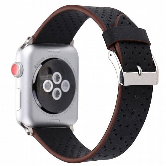 ����� ��� ����   Fashion Genuine Leather Band ���� LaTera ����� ��� ����: Apple Watch 38mm/40mm/41mm (��� Black)