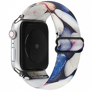 רצועת בד / ניילון מדגם Ethnic Style Nylon Band מבית LaTera לשעון חכם מדגם: Apple Watch 42mm/44mm/45mm (צבע Blue/White) רצועת בד / ניילון מדגם Ethnic Style Nylon Band מבית LaTera לשעון חכם מדגם: Apple Watch 42mm/44mm/45mm (צבע Blue/White)
