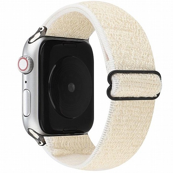 ����� �� / ������ ���� Solid Color Nylon Band ���� LaTera ����� ��� ����: Apple Watch 38mm/40mm/41mm (��� White)