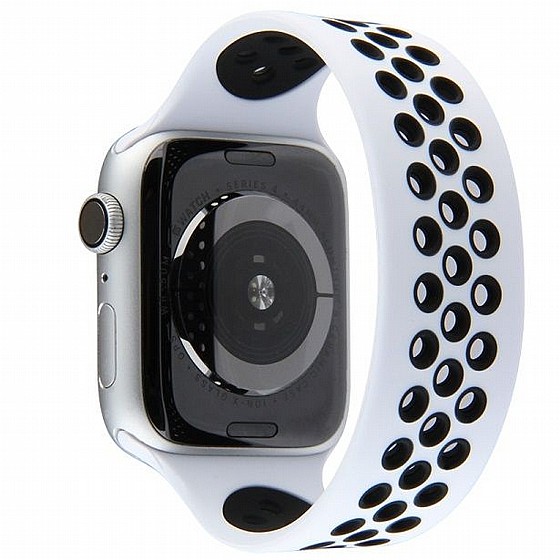 ����� ������� ����  Elastic Sport Silicone Band ���� LaTera ����� ��� ����: Apple Watch 42mm/44mm/45mm (��� White/Black)