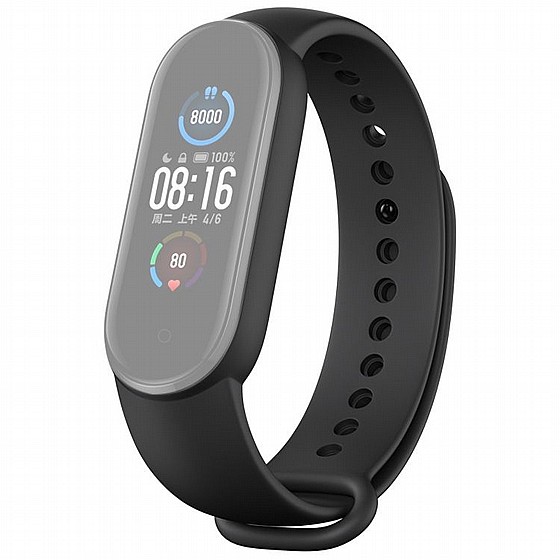 ����� ������� ���� Solid Color Silicone Band ���� LaTera ����� ��� ����: Xiaomi Mi Band 5 / 6 (��� Black)