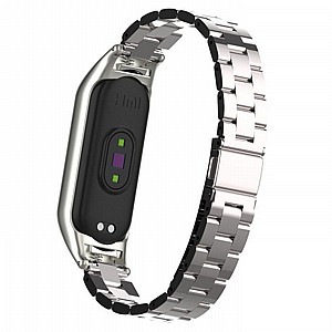 רצועת מתכת מדגם Double Spring Steel Band מבית LaTera לשעון חכם מדגם: Xiaomi Mi Band 3 / 4 (צבע Silver) רצועת מתכת מדגם Double Spring Steel Band מבית LaTera לשעון חכם מדגם: Xiaomi Mi Band 3 / 4 (צבע Silver)