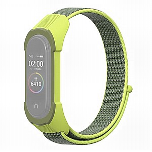 רצועת בד / ניילון מדגם Replacement Strap Nylon Band מבית LaTera לשעון חכם מדגם: Xiaomi Mi Band 5 / 6 (צבע Yellow/Grass Green) רצועת בד / ניילון מדגם Replacement Strap Nylon Band מבית LaTera לשעון חכם מדגם: Xiaomi Mi Band 5 / 6 (צבע Yellow/Grass Green)