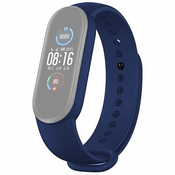 ����� ������� ���� Solid Color Silicone Band ���� LaTera ����� ��� ����: Xiaomi Mi Band 5 / 6 (��� Midnight Blue)