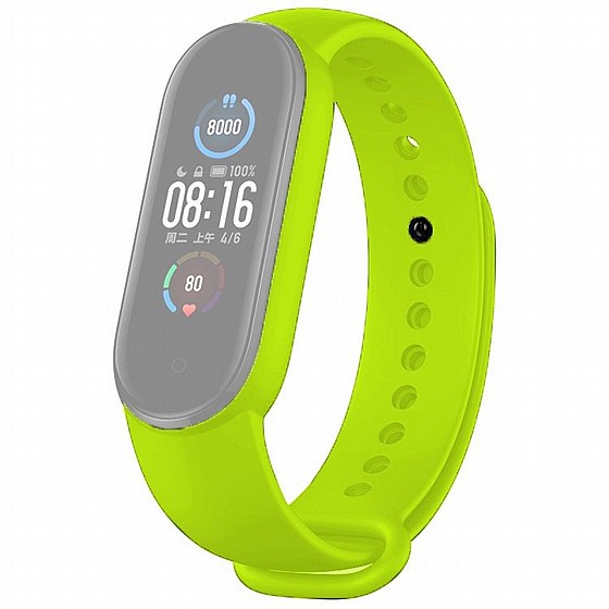 ����� ������� ���� Solid Color Silicone Band ���� LaTera ����� ��� ����: Xiaomi Mi Band 5 / 6 (��� Green)