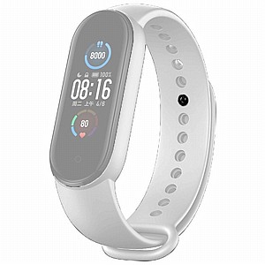 ����� ������� ���� Solid Color Silicone Band ���� LaTera ����� ��� ����: Xiaomi Mi Band 5 / 6 (��� White)