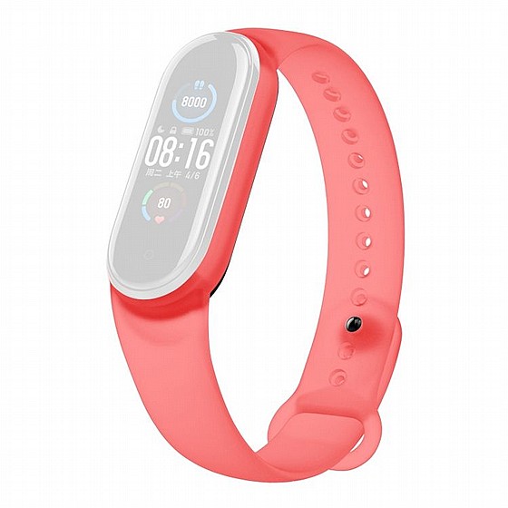 ����� ������� ���� Translucent Silicone Band ���� LaTera ����� ��� ����: Xiaomi Mi Band 5 / 6 (��� Red)