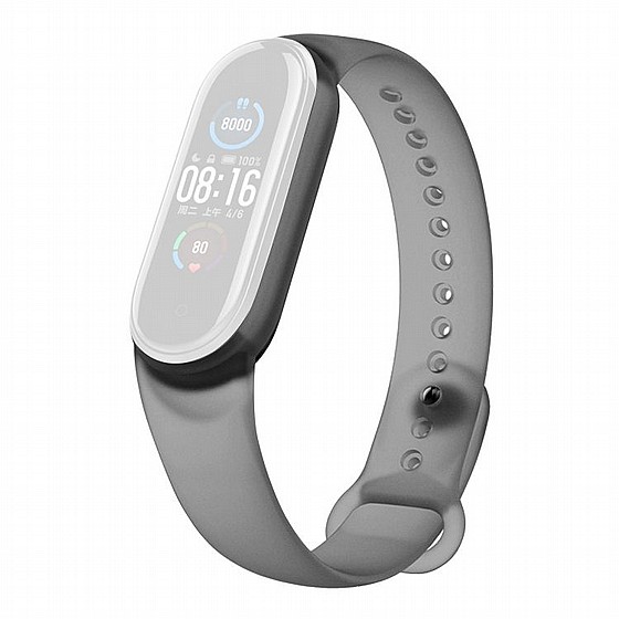 ����� ������� ���� Translucent Silicone Band ���� LaTera ����� ��� ����: Xiaomi Mi Band 5 / 6 (��� Black)