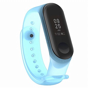 רצועת סיליקון מדגם Colorful Translucent Silicone Band מבית LaTera לשעון חכם מדגם: Xiaomi Mi Band 3 / 4 (צבע Blue) רצועת סיליקון מדגם Colorful Translucent Silicone Band מבית LaTera לשעון חכם מדגם: Xiaomi Mi Band 3 / 4 (צבע Blue)