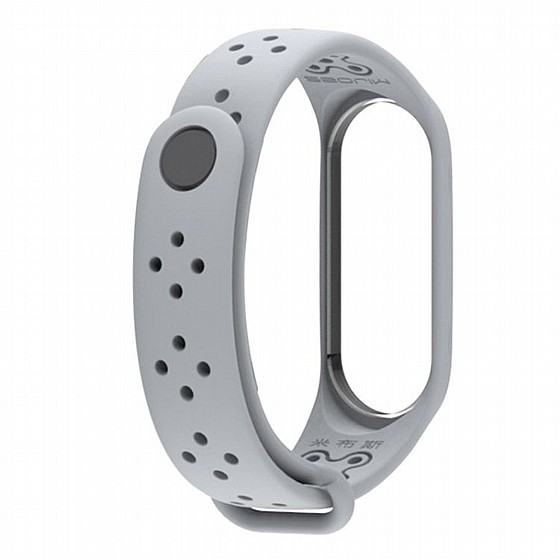 ����� ������� ���� Mijobs Silicone Band ���� LaTera ����� ��� ����: Xiaomi Mi Band 3 / 4 (��� Gray)