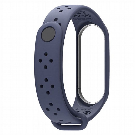 ����� ������� ���� Mijobs Silicone Band ���� LaTera ����� ��� ����: Xiaomi Mi Band 3 / 4 (��� Midnight Blue)