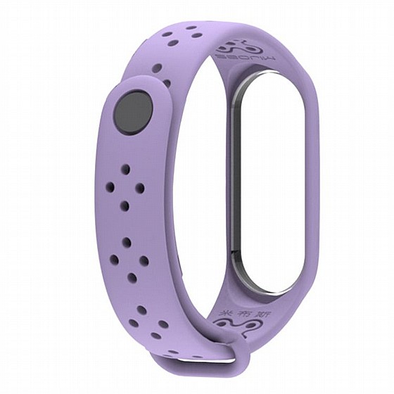 ����� ������� ���� Mijobs Silicone Band ���� LaTera ����� ��� ����: Xiaomi Mi Band 3 / 4 (��� Purple)