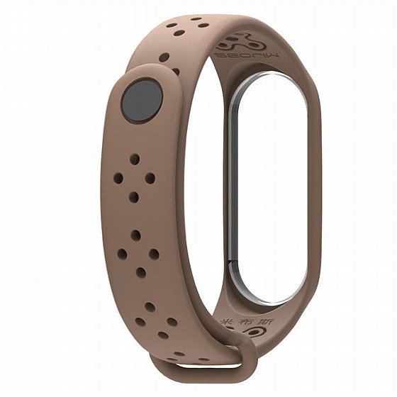 ����� ������� ���� Mijobs Silicone Band ���� LaTera ����� ��� ����: Xiaomi Mi Band 3 / 4 (��� Coffee)