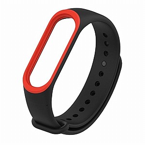 רצועת סיליקון מדגם Colorful Silicone Band מבית LaTera לשעון חכם מדגם: Xiaomi Mi Band 3 / 4 (צבע Black/Red) רצועת סיליקון מדגם Colorful Silicone Band מבית LaTera לשעון חכם מדגם: Xiaomi Mi Band 3 / 4 (צבע Black/Red)