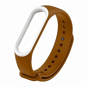 רצועת סיליקון מדגם Colorful Silicone Band מבית LaTera לשעון חכם מדגם: Xiaomi Mi Band 3 / 4 (צבע Brown/White) רצועת סיליקון מדגם Colorful Silicone Band מבית LaTera לשעון חכם מדגם: Xiaomi Mi Band 3 / 4 (צבע Brown/White)