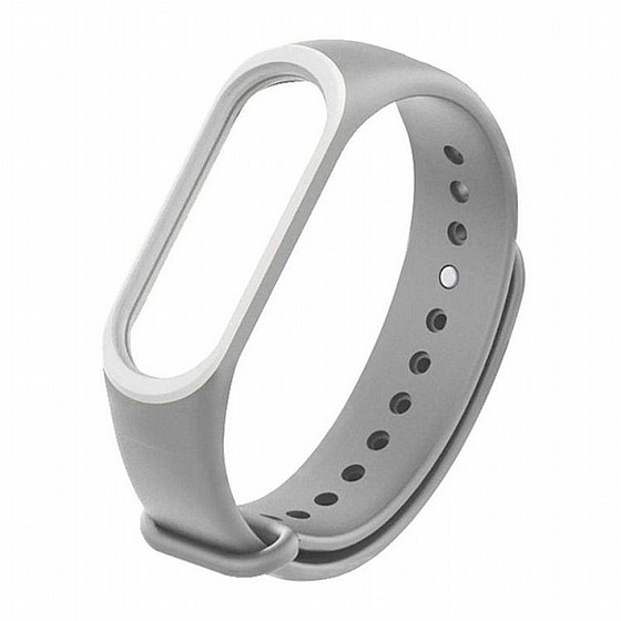 ����� ������� ���� Colorful Silicone Band ���� LaTera ����� ��� ����: Xiaomi Mi Band 3 / 4 (��� Gray/White)