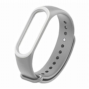 ����� ������� ���� Colorful Silicone Band ���� LaTera ����� ��� ����: Xiaomi Mi Band 3 / 4 (��� Gray/White)