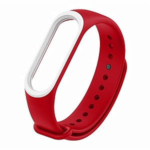 רצועת סיליקון מדגם Colorful Silicone Band מבית LaTera לשעון חכם מדגם: Xiaomi Mi Band 3 / 4 (צבע Red/White) רצועת סיליקון מדגם Colorful Silicone Band מבית LaTera לשעון חכם מדגם: Xiaomi Mi Band 3 / 4 (צבע Red/White)