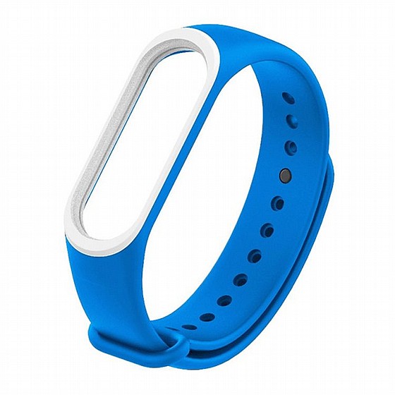 ����� ������� ���� Colorful Silicone Band ���� LaTera ����� ��� ����: Xiaomi Mi Band 3 / 4 (��� Blue/White)