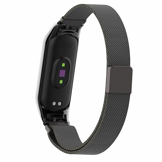 ����� ���� ���� Milano Magnetic Steel Band ���� LaTera ����� ��� ����: Xiaomi Mi Band 5 / 6 (��� Black )