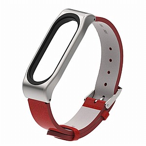 רצועת עור מדגם Wrist Straps Leather Band מבית LaTera לשעון חכם מדגם: Xiaomi Mi Band 5 / 6 (צבע Red) רצועת עור מדגם Wrist Straps Leather Band מבית LaTera לשעון חכם מדגם: Xiaomi Mi Band 5 / 6 (צבע Red)