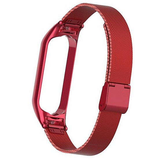 ����� ���� ���� Mesh Solid Steel Band ���� LaTera ����� ��� ����: ����� ��� ����: Xiaomi Mi Band 5 / 6 (��� Red)