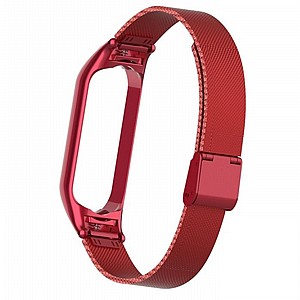 ����� ���� ���� Mesh Solid Steel Band ���� LaTera ����� ��� ����: ����� ��� ����: Xiaomi Mi Band 5 / 6 (��� Red)