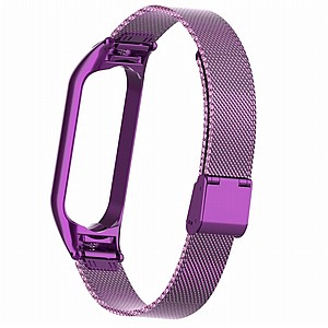 ����� ���� ���� Mesh Solid Steel Band ���� LaTera ����� ��� ����: ����� ��� ����: Xiaomi Mi Band 5 / 6 (��� Purple)
