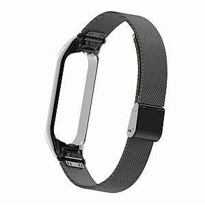 רצועת מתכת מדגם Mesh Solid Steel Band מבית LaTera לשעון חכם מדגם: Xiaomi Mi Band 3 / 4 (צבע Black) רצועת מתכת מדגם Mesh Solid Steel Band מבית LaTera לשעון חכם מדגם: Xiaomi Mi Band 3 / 4 (צבע Black)