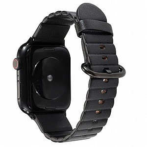 ����� ��� ����   Loop Stripes Leather Band ���� LaTera ����� ��� ����: Apple Watch 42mm/44mm/45mm (��� Black)