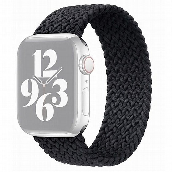 ����� �� / ������ ���� Single Turn Woven Nylon Band ���� LaTera ����� ��� ����: Apple Watch 38mm/40mm/41mm (��� Black)