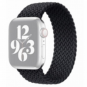 רצועת בד / ניילון מדגם Single Turn Woven Nylon Band מבית LaTera לשעון חכם מדגם: Apple Watch 38mm/40mm/41mm (צבע Black) רצועת בד / ניילון מדגם Single Turn Woven Nylon Band מבית LaTera לשעון חכם מדגם: Apple Watch 38mm/40mm/41mm (צבע Black)