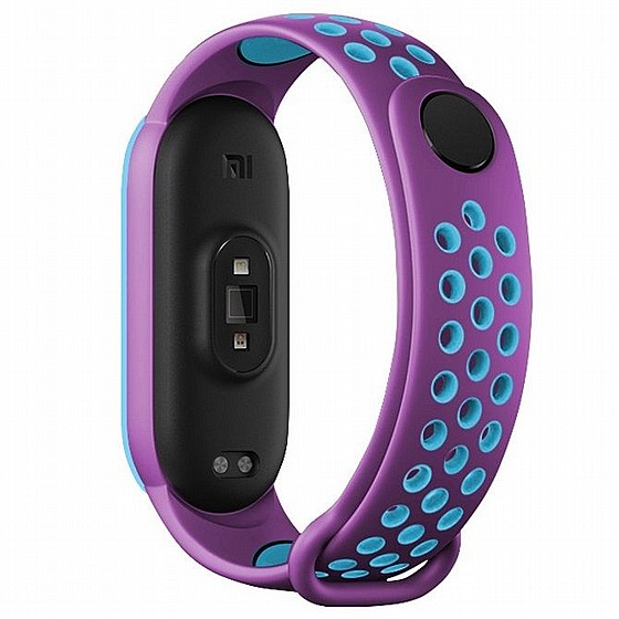����� ������� ���� Sports Breathable Silicone Band ���� LaTera ����� ��� ����: Xiaomi Mi Band 5 / 6 (��� Purple/Blue)