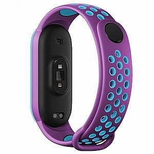 רצועת סיליקון מדגם Sports Breathable Silicone Band מבית LaTera לשעון חכם מדגם: Xiaomi Mi Band 5 / 6 (צבע Purple/Blue) רצועת סיליקון מדגם Sports Breathable Silicone Band מבית LaTera לשעון חכם מדגם: Xiaomi Mi Band 5 / 6 (צבע Purple/Blue)